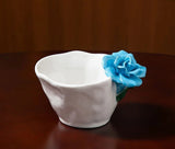 Yeknu  1PC Handmade Flower Cup Rose Ceramic Coffee Cup Mug Mug Souvenir Tea Cup Afternoon Tea Party Home Tableware Decoration