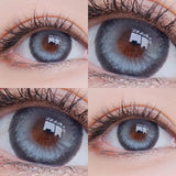 Yeknu  2pcs Cyberpunk Blue Contact Lenses for Eyes Fashion Color Pupils Beauty Eye Color lenses Natural Gray Lens Myopia Lenses