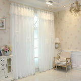 Yeknu  Double Layer Thickened Blackout Curtain with Butterfly Knot Decoration, Modern Minimalist Style Drapes for Bedroom Living Room W