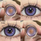 Yeknu  1 Pair Color Contact Lenses for Eyes Korean Brown Natural Big Eye Lenses Gray Eye Contact Green Color Lens