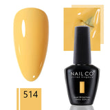 Yeknu  15ml Gel Nail Polish Semipermanente Varnishes Lacquer Esmalte Black White Color UV Lakiery Hybrydowe Vernis Gellak Polish