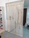 Yeknu Hand-woven Macrame Cotton Door Curtain Tapestry Wall Hanging Art Tapestry Boho Decoration Bohemia Wedding Backdrop Tapestry