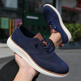 Yeknu  Men's Vulcanized Shoes Simple and High-quality Design Breathable Mesh Cool Flat Shoes Outdoor Activities Daily Hiking Men Shoes