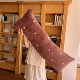 Yeknu  Fleece throw pillow milk fleece throw pillow long bed head by maternity throw pillow pinch leg waist rest