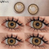 Yeknu  Color Contact Lenses for Eyes Korean Lens Natural Lenses Brown Lenses Blue Eye Contact Brown Big Eyes  Color Lens Eye