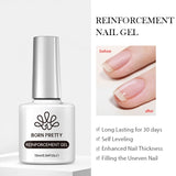 Yeknu  10ml Reinforcement Gel Nail Polish Self-leveling Gel Construction Gel Thick Base Gel Hard Painting Gel Varnishes