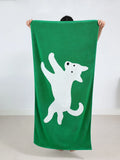 Yeknu  Color Matching Pure Cotton Towels Yarn-dyed Face Soft Towel Class Long-staple  Absorbent Bath Towel  Kids Towel