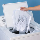 Yeknu  1 PC sports shoes drying bag, elastic band dryer door shoe net, sports shoes laundry bag, 40X40 cm