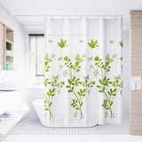 Yeknu  Transparent Waterproof Shower Curtain Bathroom Translucent Partition Curtain Easy Clean Wipe Mildew Proof Curtains with Hooks