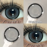 Yeknu  2pcs Cyberpunk Blue Contact Lenses for Eyes Fashion Color Pupils Beauty Eye Color lenses Natural Gray Lens Myopia Lenses