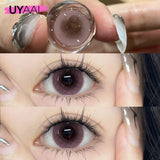 Yeknu  Color Contact Lenses with Container Tweezers Green Color Eye Lenses Blue y2k Colorcon High Quality Brown Natural Lenses