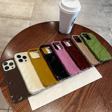 Yeknu  Wave Phone Case For iPhone 17 Air 16 15 14 13 12 Pro Max 11 XS XR X 6 7 8 Plus Soft Bumper Shockproof Cover Solid Color Coque