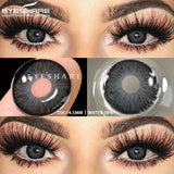 Yeknu  2pcs Colored Contacts Lenses for Eyes Fashion Blue Contact Lens Brown Lenses Gray Pupils Yearly Cosmetic Green Contacts