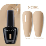 Yeknu  15ml Orange Color Nail Gel Polish Semi Permanent Red Pink Gellack Nail Art Salon Soak Off UV LED Glitter Nail Gel Varnish