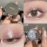 Yeknu  Gorgeous Glitter Eyeshadow Long Lasting Waterproof Pearlescent Glitter Shimmer Eye Shadow Eyes Body Glitter Makeup Cosmetics