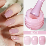 Yeknu  10ml Reinforcement Gel Nail Polish Self-leveling Gel Construction Gel Thick Base Gel Hard Painting Gel Varnishes