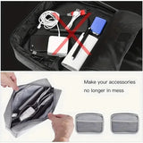 Yeknu  Digital portable organizer case for headphones, travel locker storage bag, zippered accessories, charger, data cable, USB pouch