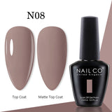 Yeknu  15ml Gel Nail Polish LED Semi-permanent Summer Varnish UV Vernis Blue Color Enamels For Nails Gellak Top Coat Base Polish