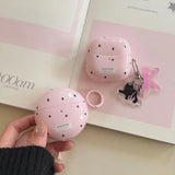 Yeknu  Foundation black polka dot suitable for Huawei FreeClip2 clip-on earphone case Huawei freebuds7i protective case se2/se3 Samsung