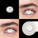 Yeknu  1 Pair Halloween Lenses Cosplay Contact Lenses Popular Colored Contact Lenses Anime Lenses Pink Lenses Black Lenses