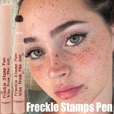 Yeknu Waterproof Freckle Pen Natural Lifelike Dot Spot Pen Lasting Not Easy To Fade Brown/Dark Face Fake Freckles Pen Makeup Cosmetics