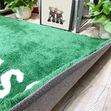 Yeknu WET GRASS Rug with Label Area Rug Large for Living Room Plush Carpet on The Floor Furnishings Bedside Bay Window Sofa Floor Mat