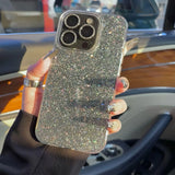 Yeknu  Glitter Sparkling Bling Phone Case For iPhone 17 16 15 14 13 12 11 Pro Max 16Promax Soft Transparent Protection Back Cover