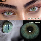 Yeknu  New Fashion Color Contact Lenses for Eyes Green Colorful Makeup High level of comfort Yearly 2pcs/pair