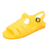 Yeknu  Men's sandals summer rubber vietnam plastic nostalgic classic vintage middle-aged dad beach shoes