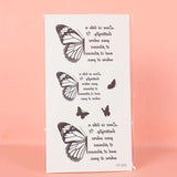 Yeknu  Butterfly Wings and Quote Shoulder and Arm Waterproof Temporary Tattoo, Long-Lasting, Realistic Fake Tattoo for Men and Women