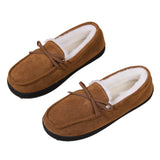 Yeknu  Slippers warm women's men couple bow round head all-inclusive home wear cotton shoes outside wear thickened women