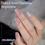 Yeknu  10ml  Aurora Blue Tears Cat Magnetic Eye Gel Polish Arctic Blue Crystal Varnish Shine Glitter Nail Art Manicure