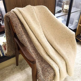 Yeknu  Designer Sunflower Class A Autumn and Winter Half-edge Fleece Knitted Blanket Sofa Office Nap Blanket