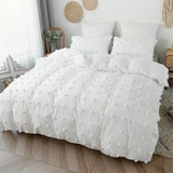 Yeknu Crafts Furball King Size Bedding Set Queen Size Double Duvet Cover Set 200x200 High Quality Tufted Quilt Cover and Pillow Cases