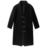 Yeknu Khaki/Black New Autumn Trench Men's Fashion Overcoat for Male Long Windbreaker Korean Streetwear Men Quality Outerwear Clothing