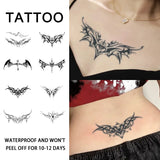 Yeknu  Sexy Dark Tattoo Herbal Temporary Tattoo Stickers, Long-lasting Waterproof for One to Two Weeks, For Women, For Arm, Leg, Chest