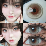 Yeknu  Daily Disposable 10PCS Colored Contact Lenses for Eyes Myopia Lens Beauty Pupils Eye Lenses Fashion Blue Purple Lenses
