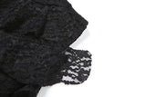 Yeknu  SylCue Mesh Patchwork Skirts Women Skinny Irregular Ruched Side Split Personality Niche Look Thinner Wild Street Style Bottoms