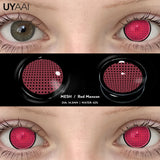 Yeknu  Color Contact Cosplay Color Pupils Makeup Beauty Green Lens 14.5mm Black Lens Woman Cosplay Red Lens Halloween White Lens