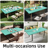 Yeknu  Olanly Rectangle Vinyl Table Cover Stretch Waterproof Table Covers Fitted Tablecloth For Home Party Camping Table Cloth Outdoor