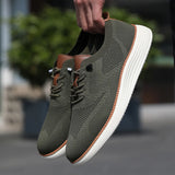 Yeknu  Men's Vulcanized Shoes Simple and High-quality Design Breathable Mesh Cool Flat Shoes Outdoor Activities Daily Hiking Men Shoes