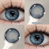 Yeknu  2pcs/pair New Cosplay Contact Lenses for Eyes Makeup Pupils Cosmetics Blue Eye Color Lenses for Myopia Lens 14.2/14.5mm