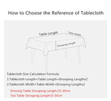 Yeknu  Irregular Solid Decorative Linen Tablecloth With Tassel Dustproof Thicken Rectangular Wedding Dining Table Cover Tea Table Cloth