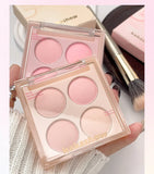 Yeknu  Korean Blush Pallete Expansive Color Brightening Face Contouring Shadow Blusher Long-lasting Tint Cheek Korean Makeup Cosmetics
