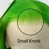 Yeknu  Green Wig Loose Curly Synthetic Hair Free Part Natural Hairline Long Curly Wavy 13X4 Colored Wigs for Women Daily Party Cosplay