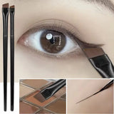 Yeknu  New 2 pieces eyebrow contour brush eyebrow eyeliner brush portable small angle eyebrow brush female makeup tool