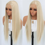 Yeknu  Wig Synthetic Lace Front Wig 13x4 Lace Front Wigs Pre Plucked Long Straight Wigs for Women 26 Inch