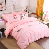 Yeknu  Single duvet cover Printed red quilt cover Thickened plant-cashmere cartoon multicolored bed cover 220x240 double bedding
