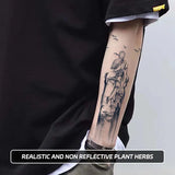 Yeknu  Temporary tattoo stickers waterproof Zen meditation elements men's fake tattoo arm stickers simulated tattoo color