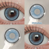 Yeknu  2pcs/pair New Cosplay Contact Lenses for Eyes Makeup Pupils Cosmetics Blue Eye Color Lenses for Myopia Lens 14.2/14.5mm